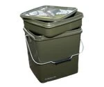 TRAKKER Olive Square Container 13 Liter (inclusief Tray)